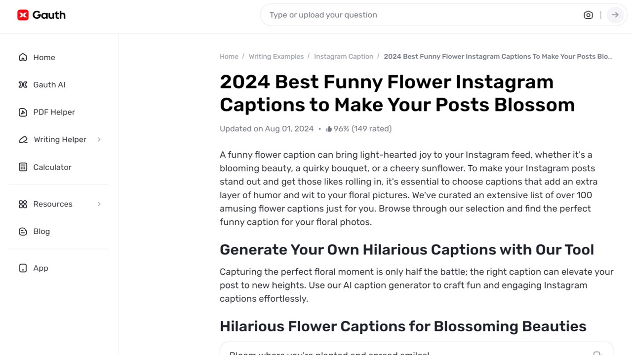 How Gauth Transforms Instagram Captions into Viral Hits
