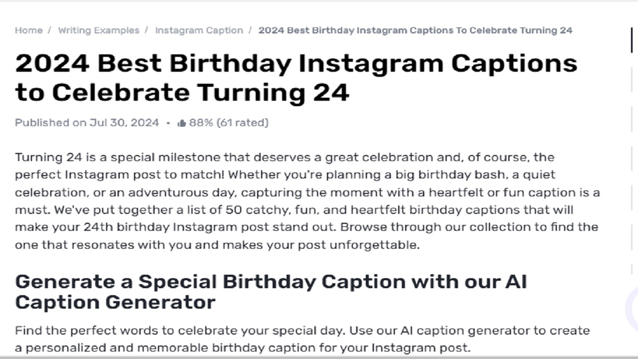 How to Use Gauth to Get the Best Instagram Caption for Your Birthday